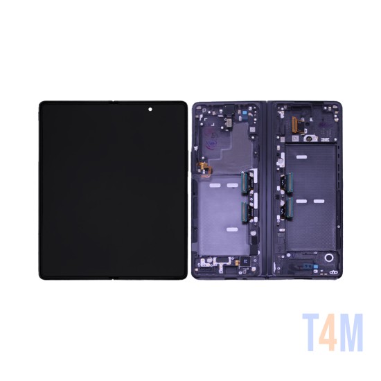 Touch+Display+Frame Samsung Galaxy Z Fold 2 5G 2023/F916 (GH82-18308A/18322A) Inner Service Pack Preto